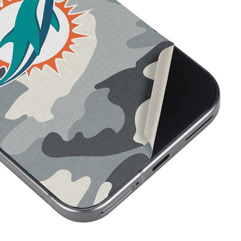 NFL Miami Dolphins Camo Pixel 9 Pro XL Skin